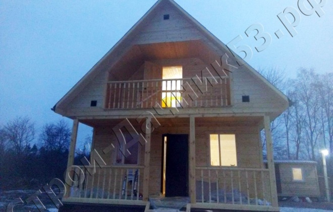 2 Каркасно-щитовой дом 6×6, 60 м², Ленинградская обл., Деревня Моршагино (11)